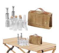 Genérico Camping Containers - Camping Seasoning Kit 12 Pieces - Travel Seasoning Containers Spices And Seasonings Sets Camp Kitchen Organizer With Storage Bag For Travel