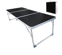Genérico Camping Folding Table, Aluminum Alloy Outdoor Desk, Portable Lightweight Picnic Workstation for Travel Backyard Lawn, Sturdy Metal Foldable with Carry Handles, Compact Patio Garden Furniture