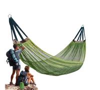 Genérico Camping Hammock - 200kg Load Portable Netting Swing, Breathable Ice Silk Mesh Outdoor Bed, Compact Carry Bag Included | Travel Backyard Garden Beach Balcony Hiking Meditation Relaxation