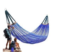 Genérico Camping Hammock - 200kg Load Portable Netting Swing, Breathable Ice Silk Mesh Outdoor Bed, Compact Carry Bag Included | Travel Backyard Garden Beach Balcony Hiking Meditation Relaxation