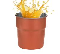 Genérico Camping Mug - Stackable Food Grade Stainless Steel Portable | Vessel with Nesting Base, Lightweight Canteen, Rugged Vessel for Hot Cold Water, Tea, Juice and Outdoor Travel