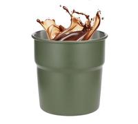 Genérico Camping Mug - Stackable Food Grade Stainless Steel Portable | Vessel with Nesting Base, Lightweight Canteen, Rugged Vessel for Hot Cold Water, Tea, Juice and Outdoor Travel