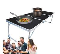 Genérico Camping Plegable Mesa, Lightweight Portable Table Handles, Space Saving Desk Lawn, Park, Patio, for Cooking, Beach, Garden, Travel, Home, Adventures, Dining, Backyard