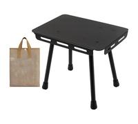 Genérico Camping Stool, Seating Stool, Lightweight Design Foldable Easy Portability Compact Size Multifunctional Sturdy Base, Backpacking Table for Travel, Hiking, BBQ