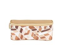 Genérico Camping Storage Bag, Hiking Handle Pouch, Detachable Portable Organizer Bag with Compartments for Outdoor Activities, 9.25x2.56x4.33 Inches, Square Print, 210D Lining