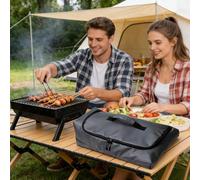 Genérico Camping Storage Bag - Waterproof Outdoor Cooking Pouch | Portable Utensil Organizer with Multiple Compartments, Food and Tool Storage with Durable Oxford Cloth, Travel Accessory