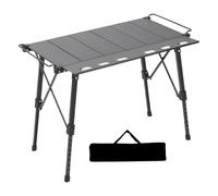 Genérico Camping Table, Camp Table, 33.46x25.08x24.41 Inches Portable Outdoor Stable Lightweight Compact Aluminum Tabletop, Folding Furniture for BBQ Trip Backyard Picnic, Car, Travel