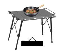Genérico Camping Table, Portable Outdoor Camp Table, Stable Lightweight Furniture, Foldable Easy Setup, Multi-Use for BBQ, Trip, Backyard, Picnic, Car, RV Patio, 33.46x25.08x24.41 Inches