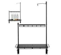 Genérico Camping Table Rack - Picnic Folding Shelf Stand, Portable Lamp Holder Storage Organizer, Lightweight Outdoor Support Frame For Gear Cups Bottles Pots | For Camping Hiking Picnic BBQ Beach
