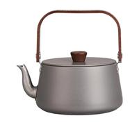 Genérico Camping Tea Kettle, Outdoor Kettle, Backpacking Tea Pot, Portable Camp Tea Pot, Multifunctional Hiking Kettles, 1.1l Lightweight Backpacking Kettle, 5.51x3.15 Inches for Outdoor Campfire Use