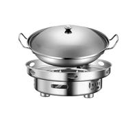 Genérico Campingkocher - 10.24 Zoll Verstellbarer Rucksackkocher | Edelstahl Windgeschützter Outdoor-Herd - Tragbarer Kocher mit Ƭopf Deckel für Garten Terrasse Picknick Grillparty Abenteuer