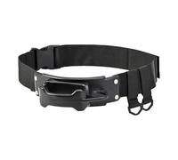 Generico Caña de cinturón portátil para la - Cinturones portacañas, robustos para herramientas Diseño con gancho móvil para Mosca Cinturón Ajustable de Nylon Resistente Hebilla de liberación rápida C