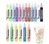 Genérico Candle Paint Pens - 18 Colors DIY Candle Decorating Kit with Fine Tips, Beginner Friendly Art Supplies for Birthday Holiday Wedding Party Craft Projects, Smooth Writing and Vibrant Pigments