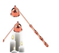 Genérico Candle Put out Tool - Stainless Steel Snuffer for Indoor Outdoor | Electroplated Long Handle with Dustproof Flame Control, 50g Lightweight Accessory for Home Kitchen Hotel Camping