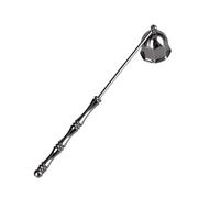 Genérico Candle Put out Tool - Stainless Steel Snuffer for Indoor Outdoor | Electroplated Long Handle with Dustproof Flame Control, 50g Lightweight Accessory for Home Kitchen Hotel Camping