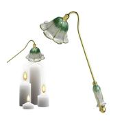 Genérico Candle Snuffer - Vintage Flame Extinguisher | Metal Stopper | 6.69" Long Handle, Enamel Craft & Resin, Safe Wick Extinguisher, Royal Vintage Style, For Bedroom & Holiday Decor