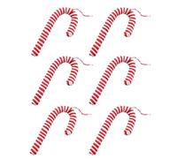 Generico Candy Cane Ornaments - 6 navideños para perros decorativos, navideños para colgar en el árbol, decoración navideña | Decorative Pendants for Tree, Winter Holiday Home Decor