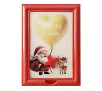 Genérico Candy Frame, Gumball Machine with Clear Window, Sweets Dispenser for Birthday, Creative Design, Easy Refill Feature, Storage Tool, Decorative Accessory for Table 11.81x8.27x1.18 Inches