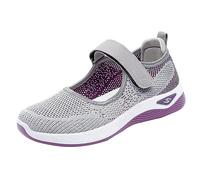 Genérico cangrejeras mujer Sandalias Deportivas Mujer Plana Antideslizantes Sandálias Ancha Ortopedicas Deportiva Respetuosas Ergonómicas Trekking Zapato Horma Ancha Sapatilhas Grey