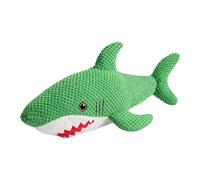 Genérico Canine Chewer - Squeaky Plush Companion, Green Shark Figure, 20.47 × 7.09 × 8.27 In Soft Durable Puppy Teether | Interactive Biting Entertainment Device, For Indoor Outdoor Activity
