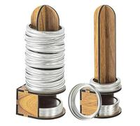 Genérico Canning Lid Rack - Canning Jar Lid Holder | 2 Pieces Wooden Can Ring Organizer | Can Ring Organizers | Wooden Jar Lids Storage Racks Jars Lids Organizers for Pantry Organization Canners Jam