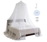 Genérico Canopy Bed Curtains - Soft Elegant Mesh, Protective House Bed Canopy For Bedroom Decor | Women, Home, Ceiling, Apartment, Dorm, Hotel, Travel, Camping | Net Canopies, Single To King Size