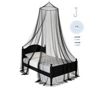 Genérico Canopy Bed Curtains - Soft Elegant Mesh, Protective House Bed Canopy For Bedroom Decor | Women, Home, Ceiling, Apartment, Dorm, Hotel, Travel, Camping | Net Canopies, Single To King Size