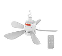 Genérico Canopy Fan, Outdoor Gazebo Fan, Light and Remote Control Included, Adjustable Speed, Rechargeable, Camping Ceiling Fans, Ideal for Ventilation, Outdoor Cooling