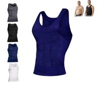 Genérico Canotta Modellante Selure Da Uomo, Canotta A Compressione Selure Da Uomo, Gilet Modellante Per Un Corpo Perfetto, Aiuta Con La Postura, Uso Quotidiano E Sportivo (Azul,S)
