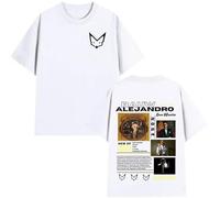 Genérico Cantante Rauw Alejandro Camiseta Retro De Manga Corta De Moda, Unisex, Sencilla Y Versátil, Streetwear. (8 XS)