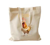 Generico Canvas Bag, Shoulder Shopping Bag, Funny Chicken Handbag For Travel Beach Work School College Dorm Gym Shopping Grocery Nurse Women Men