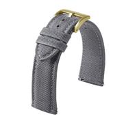 Genérico Canvas Leather Strap, Watch Strap, Nylon Watch Strap 20mm 22mm, Canvas Watch Band for Women Men Universal Wristband, Nylon Retro Strap Universal Sport Watchband (grey,20mm,Silver)