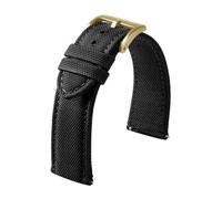 Genérico Canvas Leather Strap, Watch Strap, Nylon Watch Strap 20mm 22mm, Canvas Watch Band for Women Men Universal Wristband, Nylon Retro Strap Universal Sport Watchband (black,22mm,Silver)