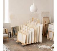 Genérico Canvas Storage - Long Lasting Wood Holder, Painting Storage Rack | For Artwork Poster Paper Classroom Studio Desk Door Wall Home Preschool School Artist Craft