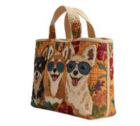 Genérico Canvas Tote Bag - Large Capacity Reusable Handbag With Zipper | Quilted Shoulder Bag With Compartments And Inner Pocket | Durable Shopping Travel Carryall Purse | For Work Beach Gym School