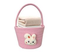 Genérico Canvas Tote Bags For Kids - Reusable Gift Bag For Showers | Soft Festive Candy Storage Container | Empty Bunny Basket With Handle For, Egg Hunt Game, Candy Bag & Party Treat Container