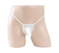 Genérico Canzocillo para Hombre - Slips Hombre Sexy Ropa Interior para Hombre Tanga de Seda Helada Color Nude Puro Transparente Fino para Hombre sin Conjunto Sexy de Ropa Interior erótica