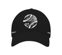 Genérico Cap Gorra Unisex Adulto Ajustable Ligera Sombrero One-Size Moda Gorro para Running Beisbol Tenis Golf (Black, One Size)