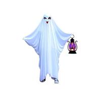 Genérico Capa Para Fiestas Adultos - Capa Básica Universal Blanca, Disfraz Last Minute Para Halloween(Ghost face,S)