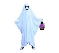 Genérico Capa Para Fiestas Adultos - Capa Básica Universal Blanca, Disfraz Last Minute Para Halloween(Smiling face,S)