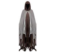 Genérico Cape Fantôme | Cape Longue avec Capuche pour Costume RPG | Accessoire Cosplay | Tissu Léger 155cm Longueur Simple et Confortable