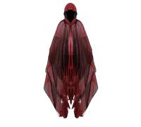 Genérico Cape Fantôme | Cape Longue avec Capuche pour Costume RPG | Accessoire Cosplay | Tissu Léger 155cm Longueur Simple et Confortable