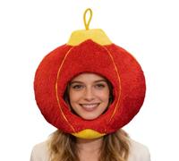 Genérico Cappello Cosplay Per Uomo - Per Travestimenti Divertenti In Cotone Forma Lanterna, Cappello Per Feste Caldo Leggero Per Festival Di Primavera,Per Adulti Celebrazione Capodanno Vacanza Carne