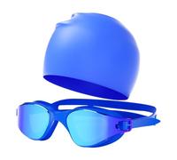 Genérico cappello da bagno e occhialini| Protezione UV HD Visione Ampia Antiappannamento,Occhiali Nuoto Adulti - per Snorkeling Esplorazione Giochi in Piscina Acque Libere