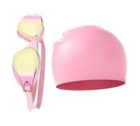 Genérico cappello da bagno e occhialini| Protezione UV HD Visione Ampia Antiappannamento,Occhiali Nuoto Adulti - per Snorkeling Esplorazione Giochi in Piscina Acque Libere