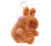 Genérico Capybara Animal - Plush Keyring Doll For Kids And Teens | Soft Stuffed Toy With Clip, Decorative Bag Charm For Boys Girls Travel School Backpack Purse Valentines Birthday