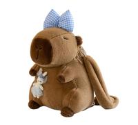 Genérico Capybara Backpack - Soft Large-Capacity Bookbag | Plush Stuffed Animal Backpack | Cute Adventure Hiking Rucksacks For Kids Children Girls Birthday Travel Day Trip School Camping Picnic