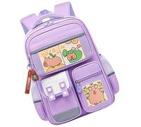 Genérico Capybara Backpack, Teen Schoolbag, 12,2 x 5,91 x 16,93 pulgadas Cute Animal Backpack, School Accessories, Casual Back Bag for Kids, Boy, Girl, Student, Camping, Travel and Vacation Trips