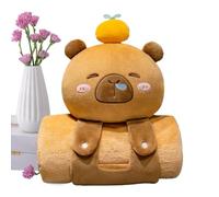 Genérico Capybara Blanket - Cute Blanket | Lightweight Flannel Cozy Plush for Adult Kids Capybara Decoration Multi-Purpose Comfortable Bed Throws Travel Pillows