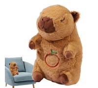 Genérico Capybara Breathing Stuffed Animal, Soothing Heartbeat Snuggle Buddy, Sleep Aid Plush Toy with Music and Light, Cuddly Comforter For Kids Boys Girls Bedtime Nap Nursery Travel Calming Gift